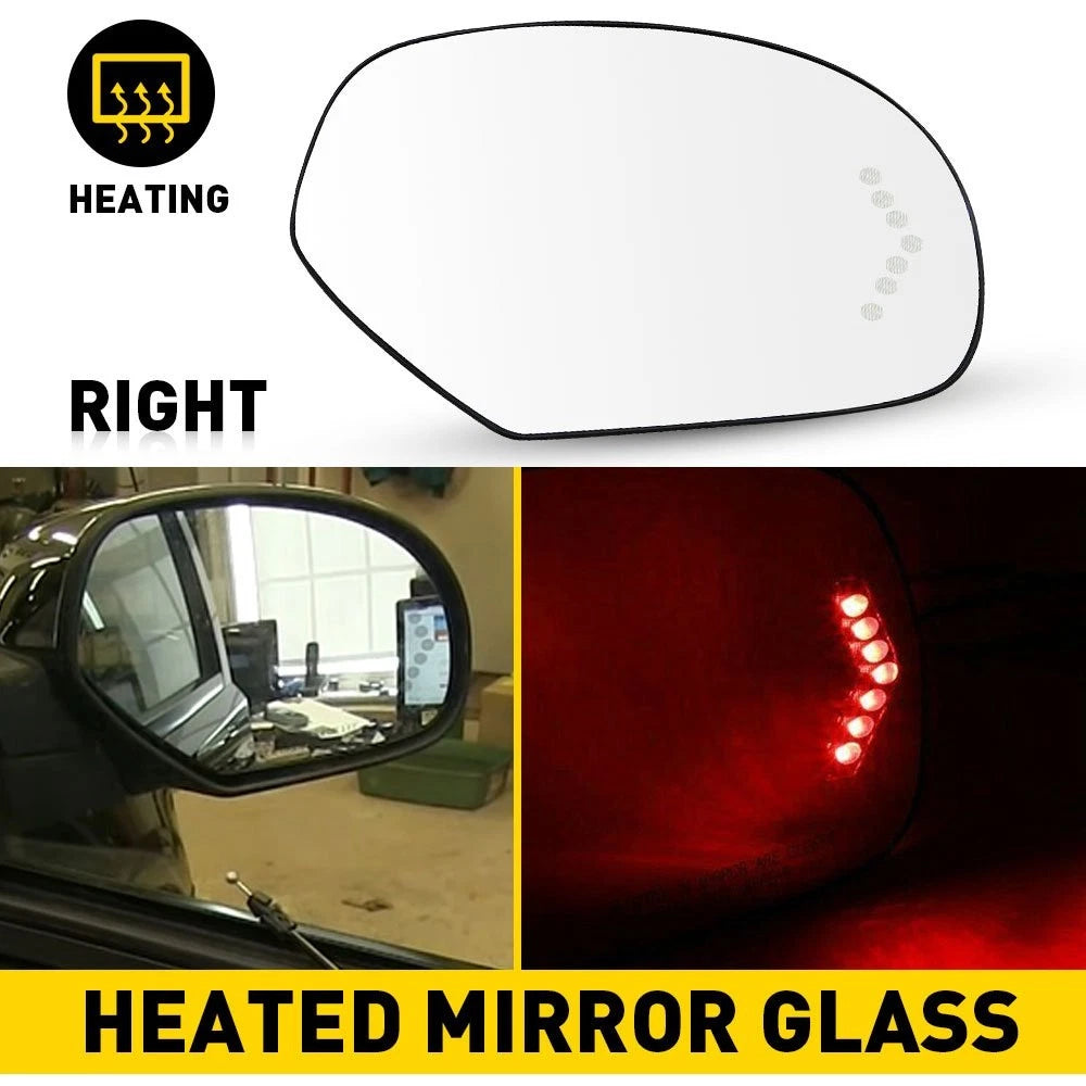 Heated Mirror Glass for Chevy Silverado Tahoe (2007–2013) Right Side EXV