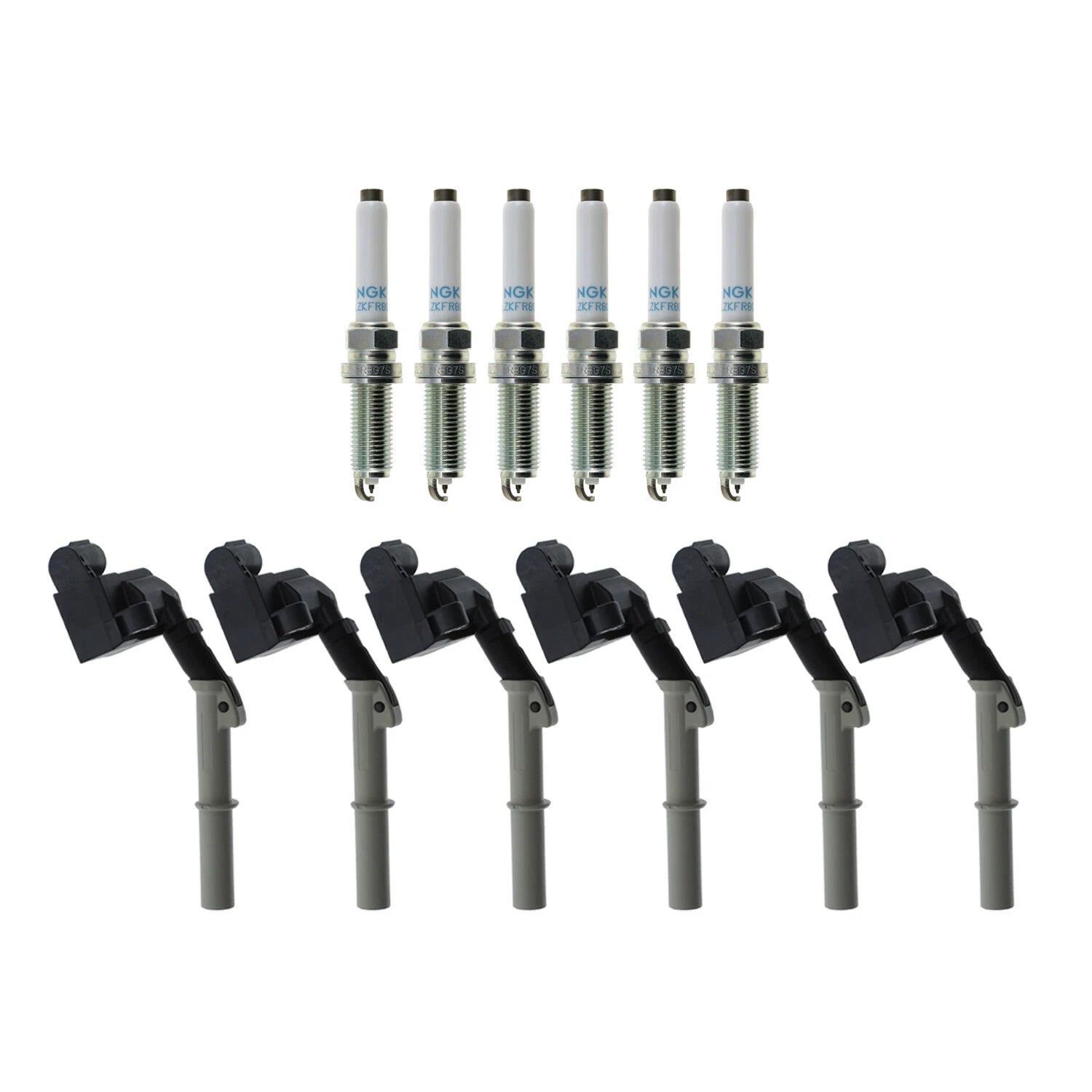 Ignition Coils & Spark Plugs Kit for C207 W212 W166 E350 GLE350 (3.5 V6)