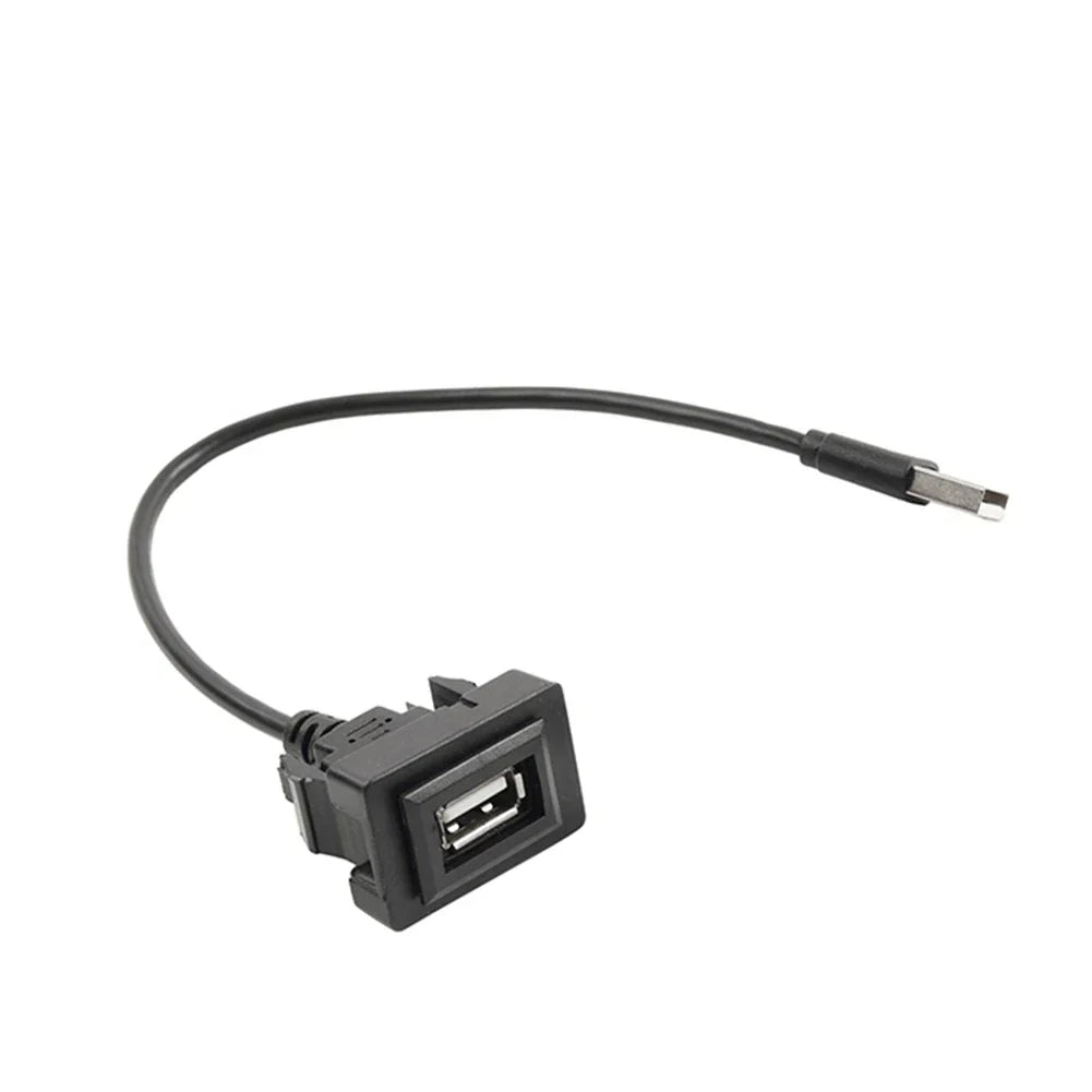 USB Male to Female Extension Cable Adapter for Toyota Dashboard