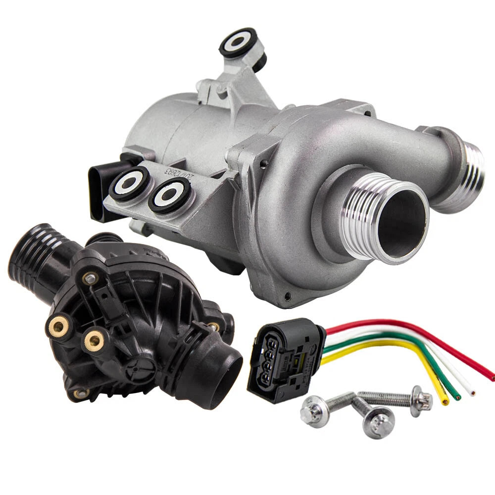 Electric Water Pump & Thermostat for BMW 328i 528i 530xi 525xi X3 X5 (2007–2013)