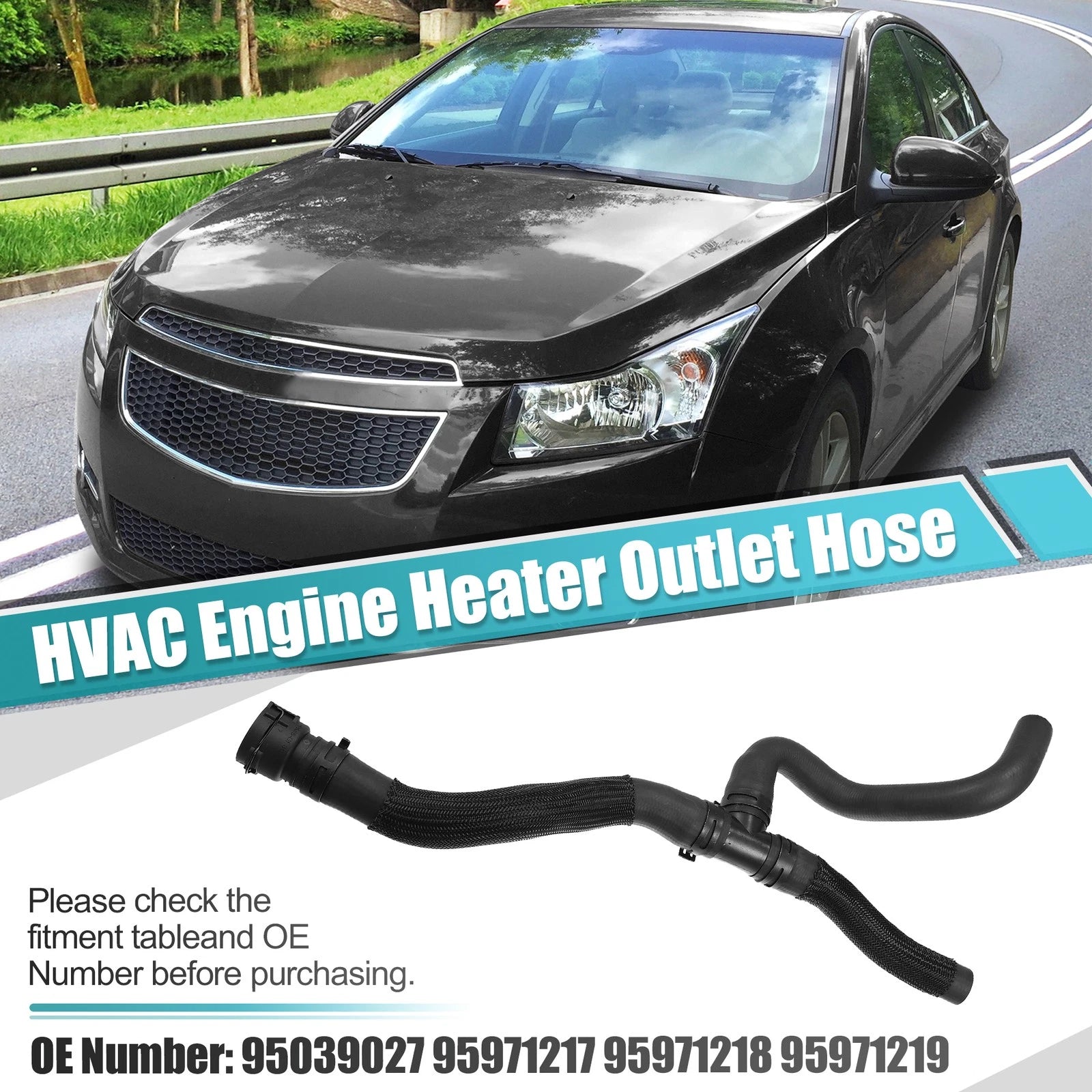 HVAC Outlet Heater Hose for Chevrolet Cruze (2011–2015) 95039027