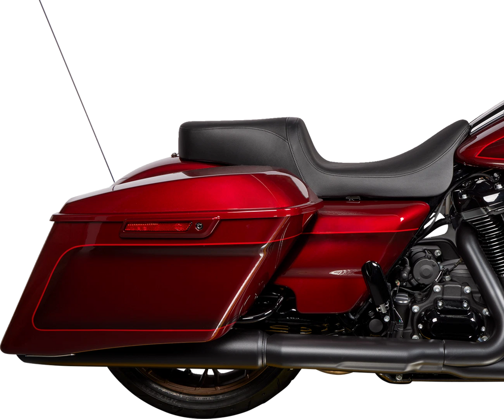 Predator 2-Up Seat for Harley-Davidson - Black Vinyl