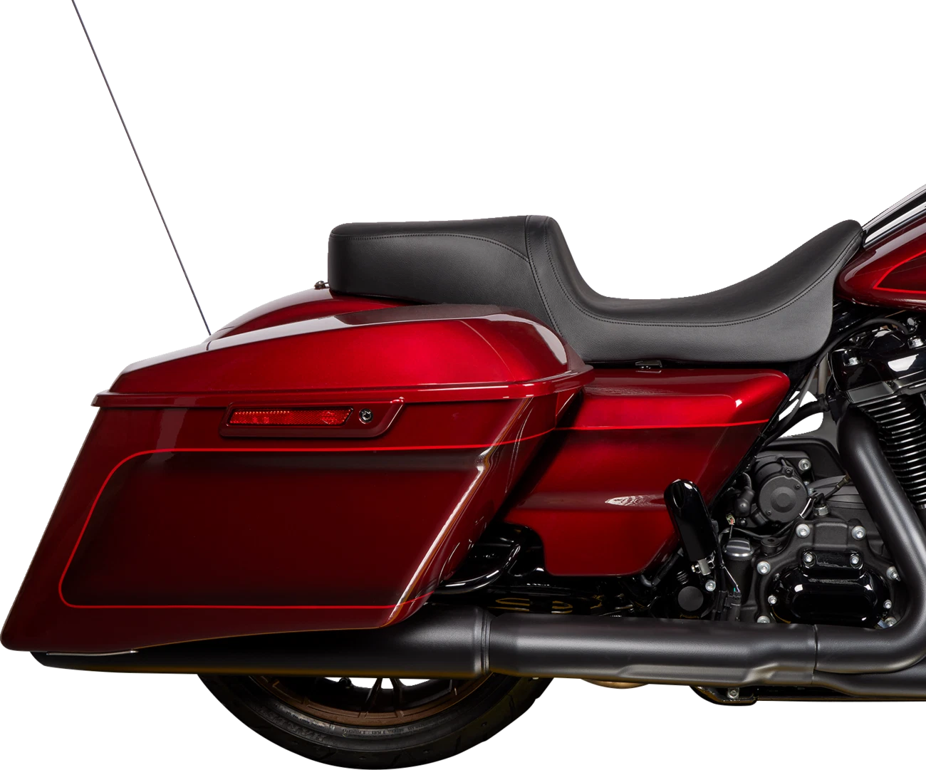 Predator 2-Up Seat for Harley-Davidson - Black Vinyl