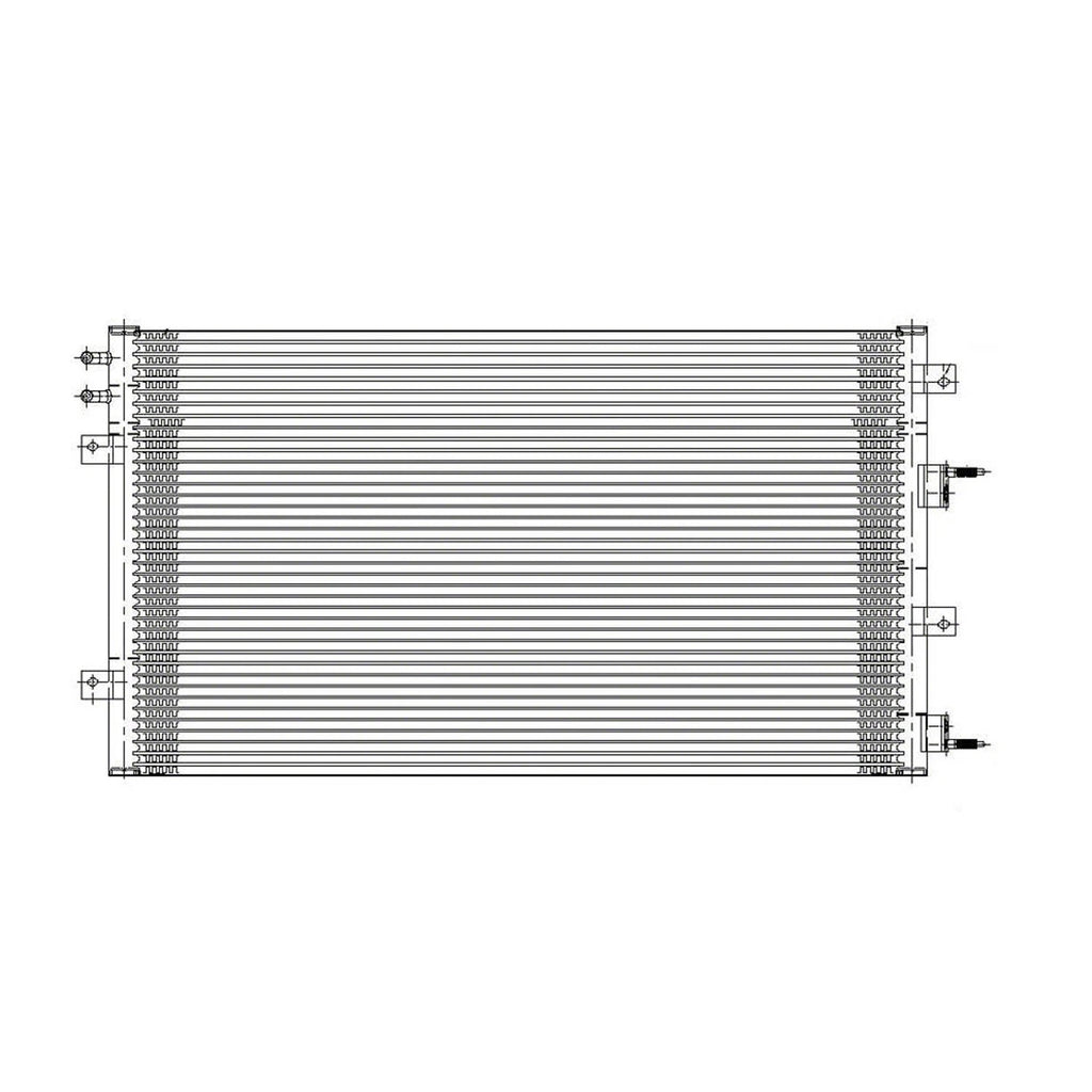 Replacement A/C Condenser w/Trans Lines (See compatibility Chart)