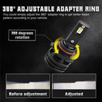AUXITO 9005 9006 H11 LED Headlight Kit for Hi/Low Beam Fog Light (120W, 6000K)