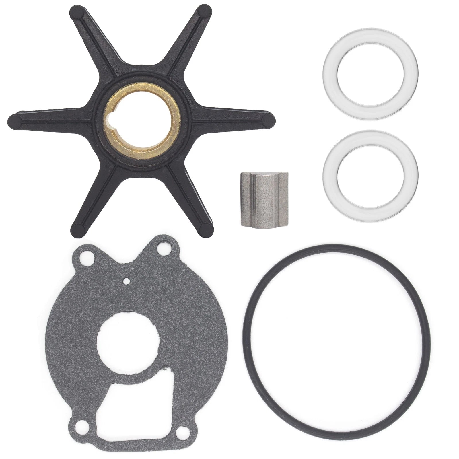 Water Pump Impeller Kit for Mercury Mariner Outboard 15-25 HP (2-Stroke) 46-99157T2
