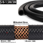 5/8" Nitrile Rubber EFI Fuel Injection Line Hose for Gas