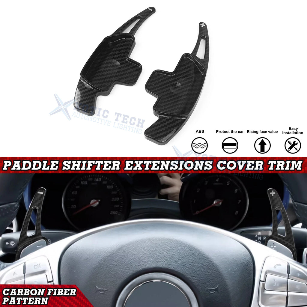 Carbon Fiber ABS Paddle Shifter Extension for Mercedes-Benz C–G Classes (2010–2024)