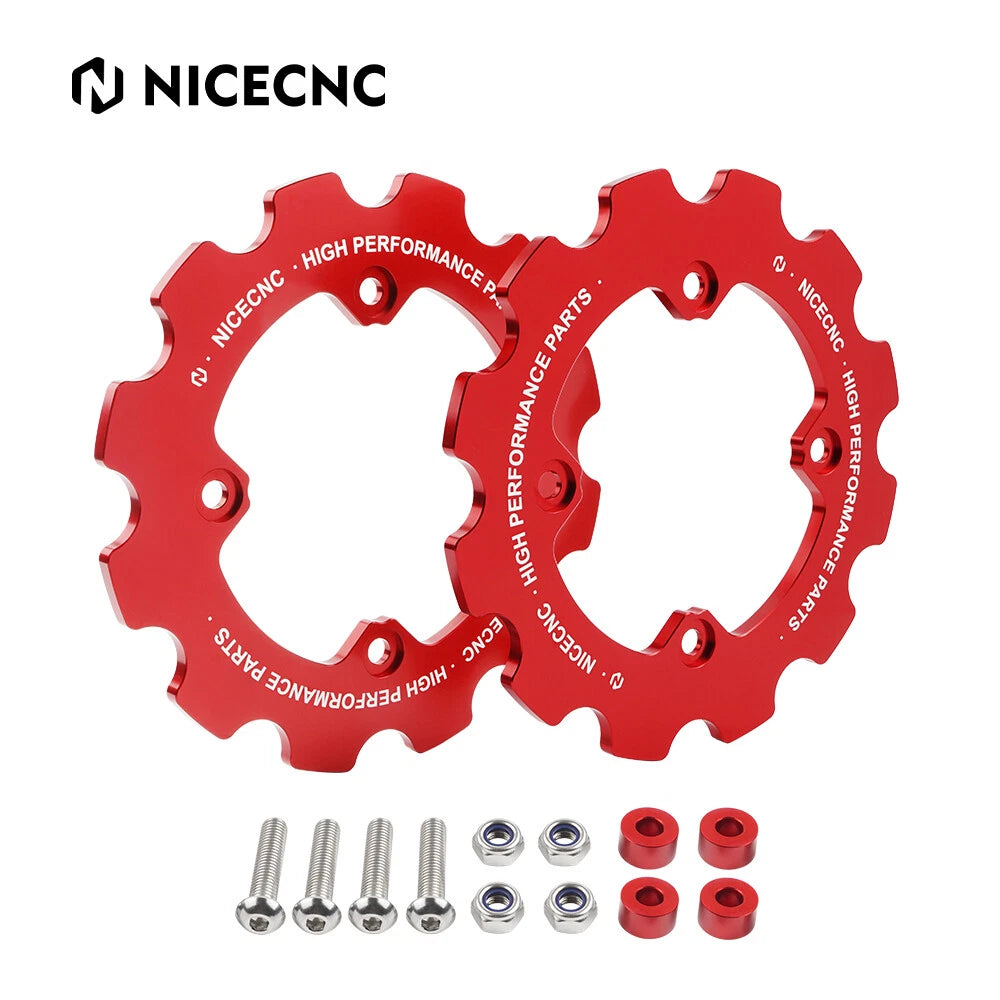 Dual Sprocket Chain Cover Guard for Yamaha Raptor 700R YFM700R (2009–2025) Red