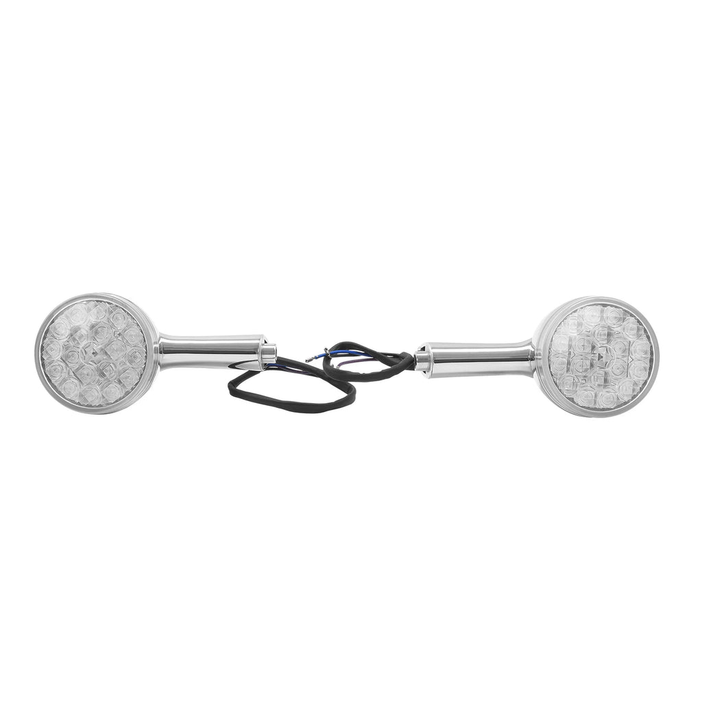 Chrome Rear Turn Signal Lights for Harley Touring (2009–2024) Softail (2000–2025)