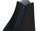 E Brake Boot Cover for BMW E60 (2004–2010) Carbon Fiber Black Blue Stitch