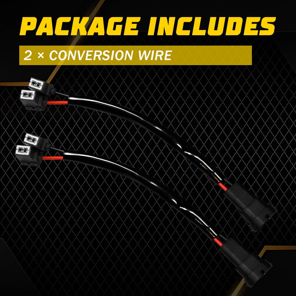 H11 to H1 Headlight Adapter Harness Plug for