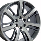 22" Gunmetal Machined Wheel for 1988-2000 Chevy C2500 - RVO0979