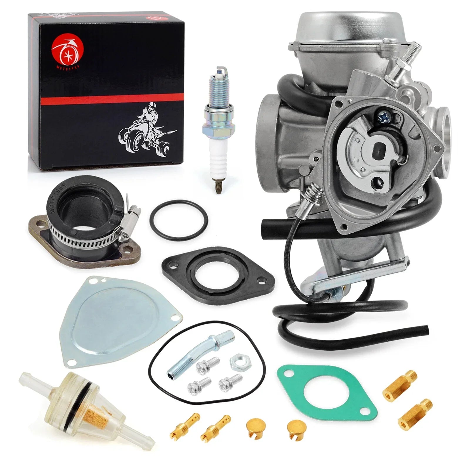 Carburetor w/ INTAKE PIPE 2x4 for Suzuki Quadsport Z250 LTZ250 (2004–2009)