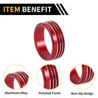 Gear Shift Control Switch Knob Cover Ring for Ford Maverick (2022) Red