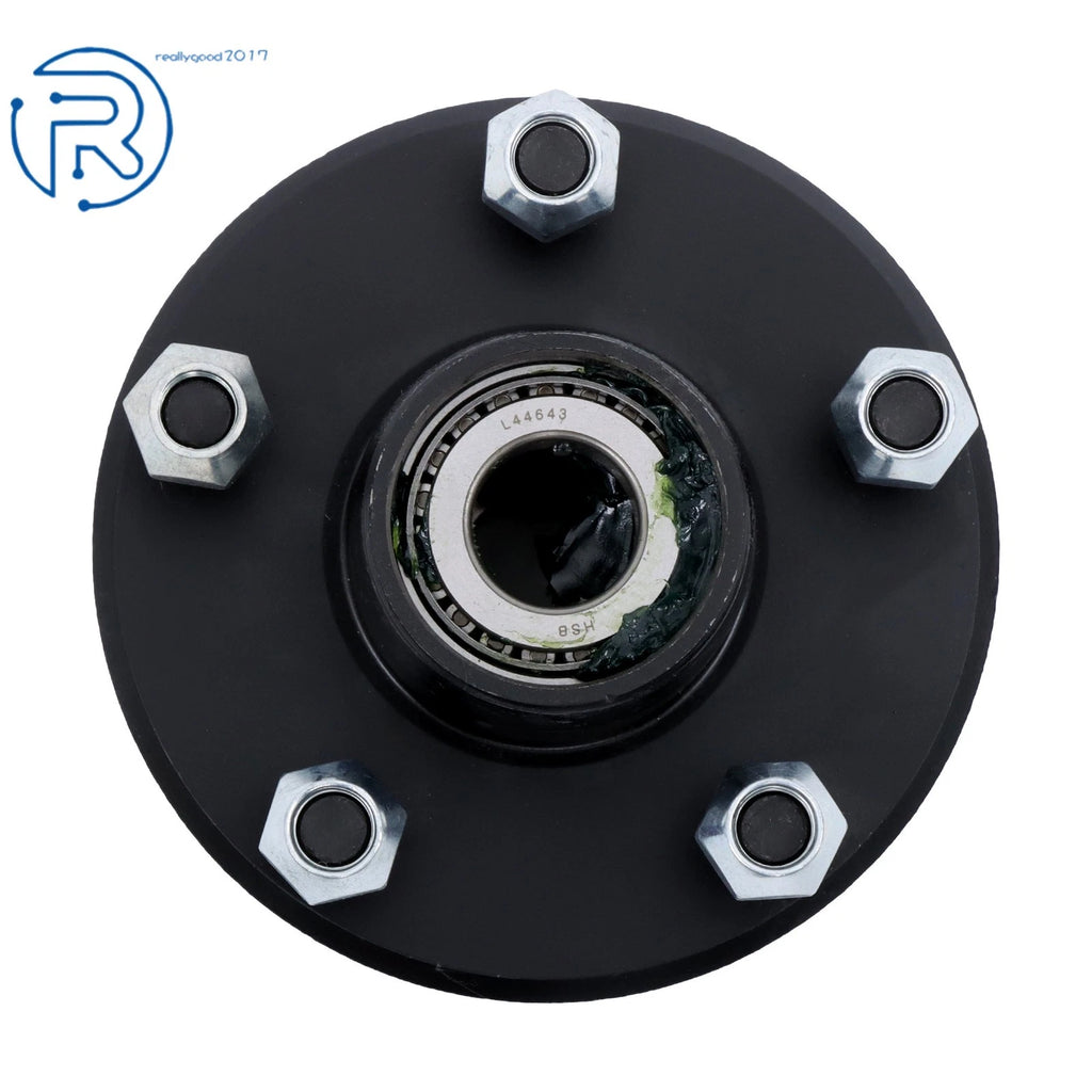 Set of 4 Trailer Hub Kit for 2000 lbs Spindle & Bearings (5 on 4.5")