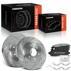 Front Drilled Brake Rotor & Ceramic Pad Set for Nissan Frontier (2005–2019)