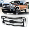 Front Radiator Grille Assembly for Ford Super Duty F250 F350 F450 F550 (2011–2016)