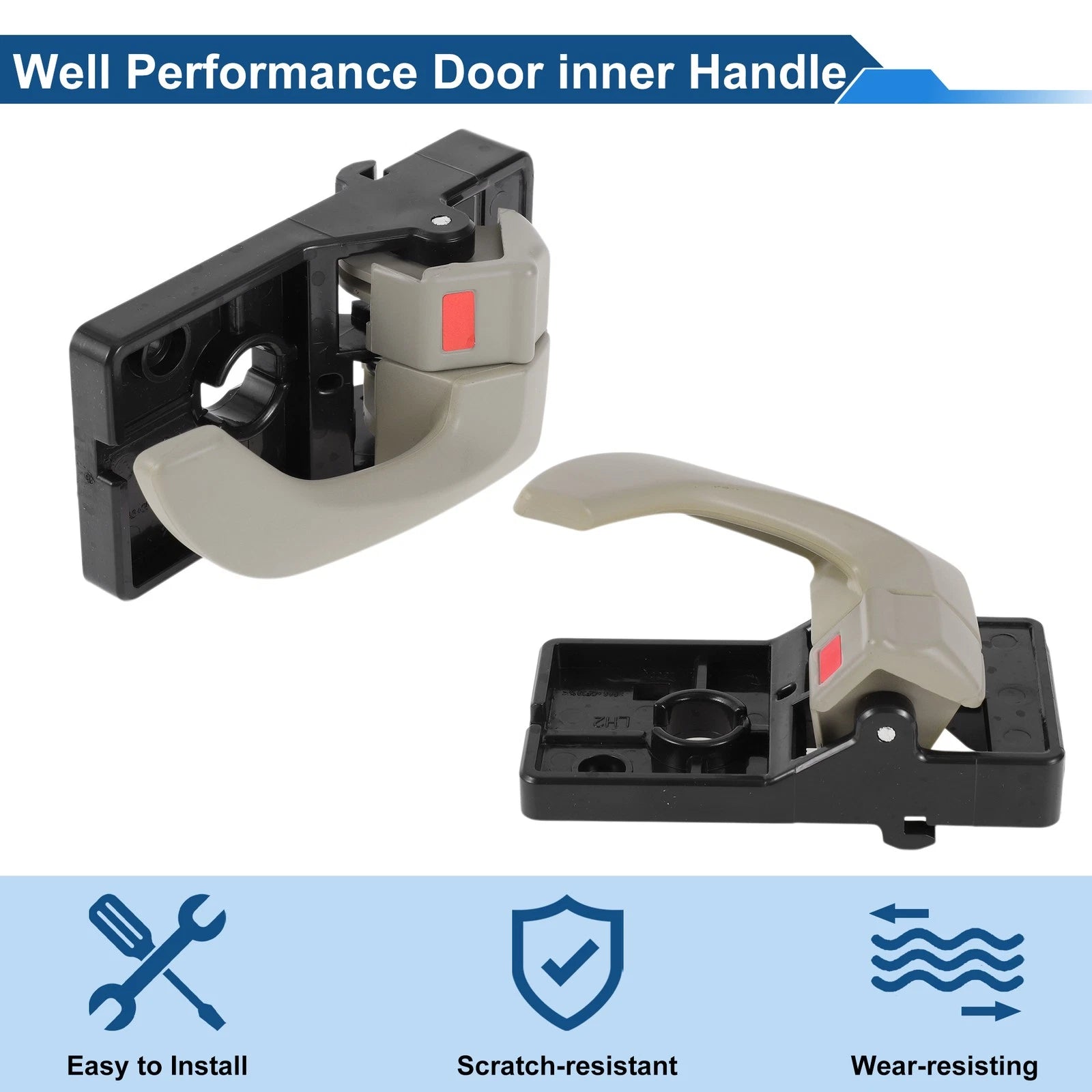 Front Driver Side Interior Door Handle for Hyundai Tucson (2005–2009) No. 826202E000