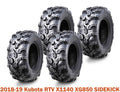 Set of 4 ATV Tires 25x10-12 for Kubota RTV X1140 XG850 Sidekick (2018–2019)