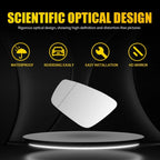 Heated Driver Left Side Mirror Glass for VW Passat (2006–2010)
