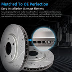 Drilled & Slotted Brake Rotors for Lincoln Navigator, Ford F-150 (2010–2018)