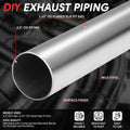 2.5" OD Exhaust Piping for (18 Gauge, Slip-Fit)