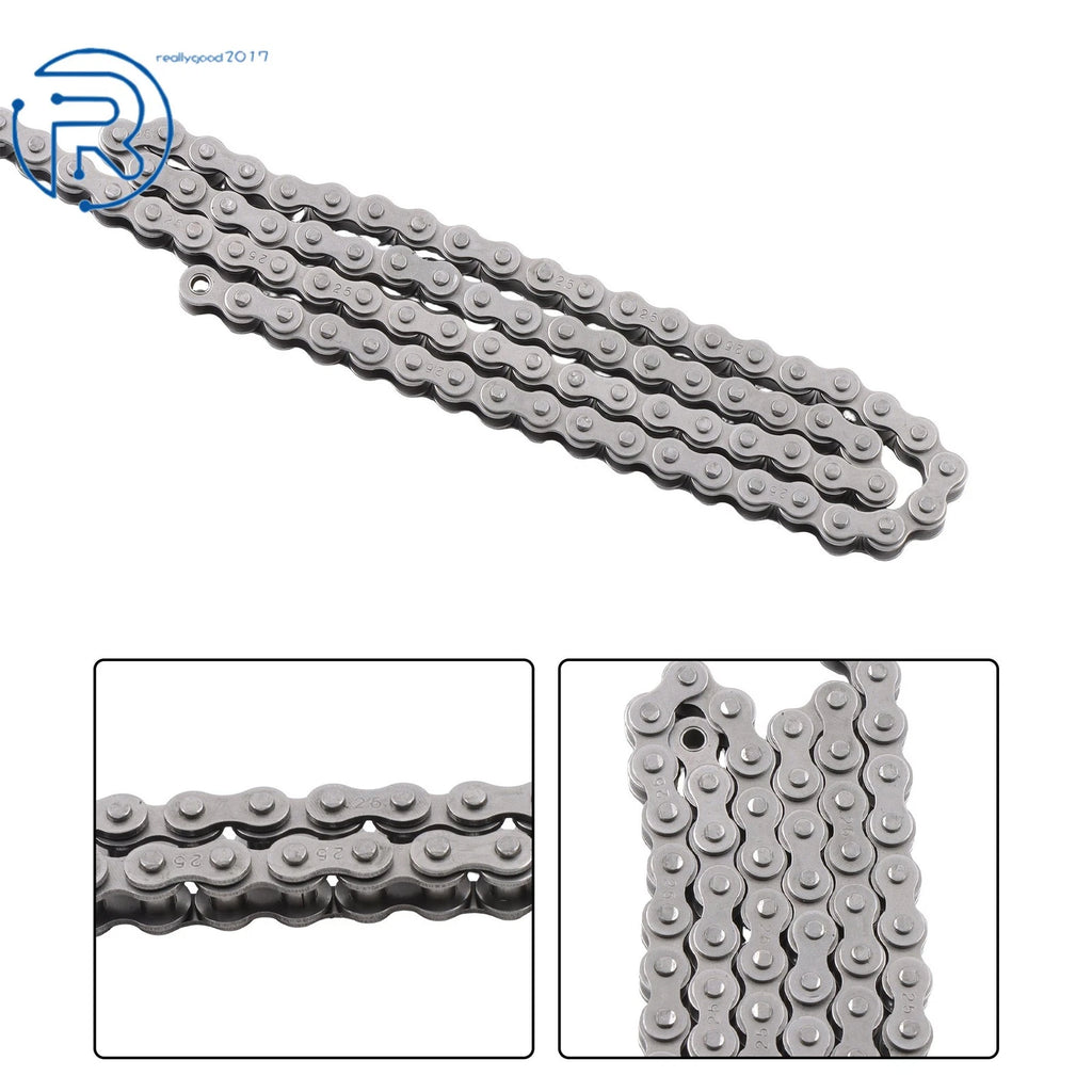 10 Feet of 25 Roller Chain for Various Applications