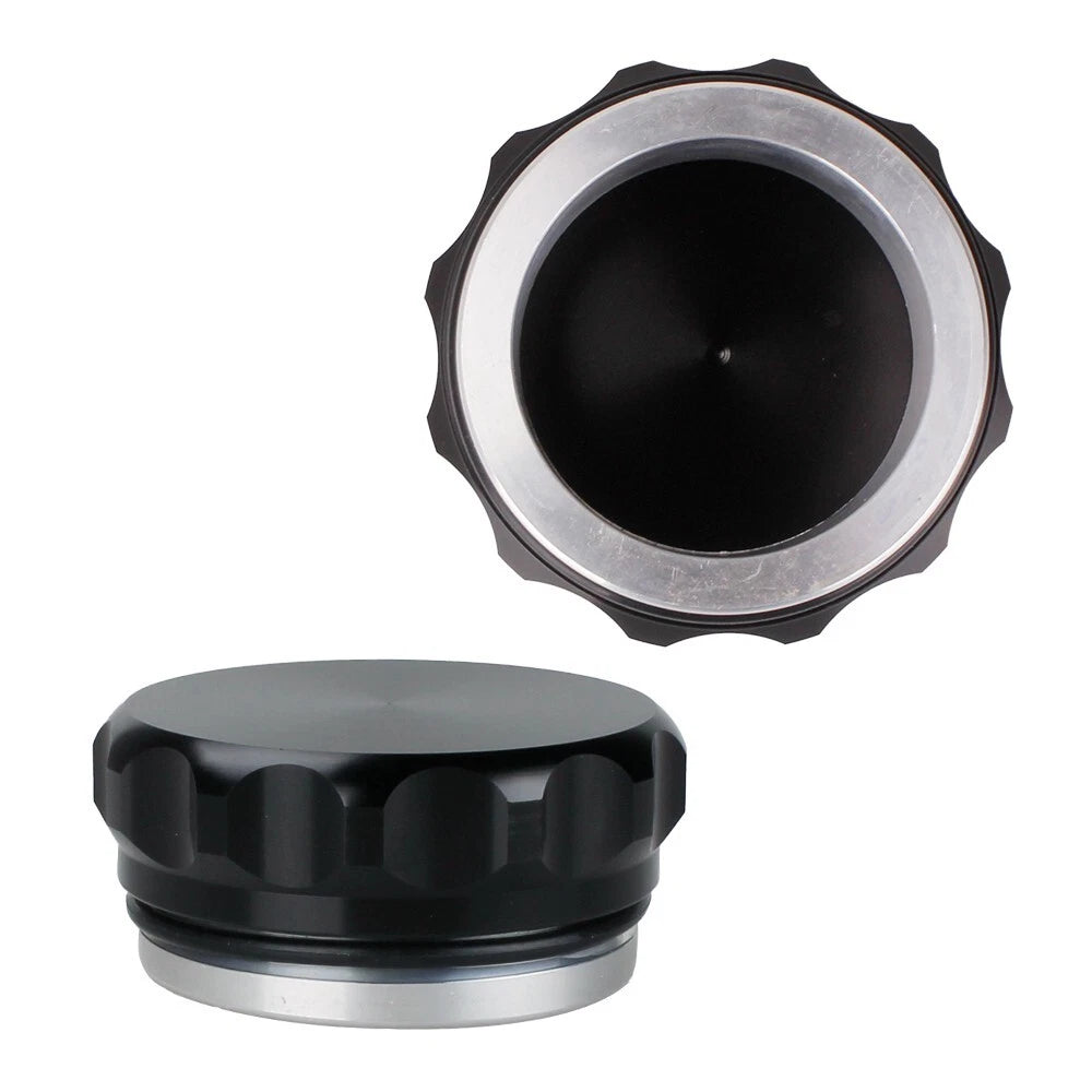 2X 2.5” Aluminium Alloy Weld-On Filler Neck and Cap for Oil