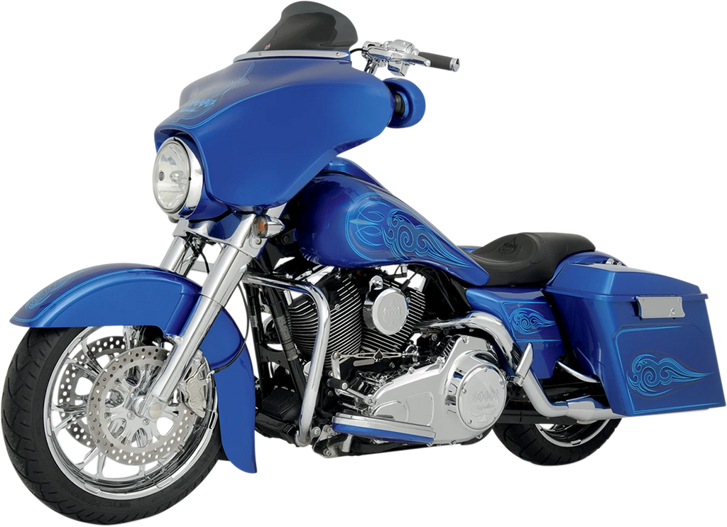 Klock Werks 6.5" Dark Smoke Flare Windshield for Harley FLHT FLHX (1996–2013)