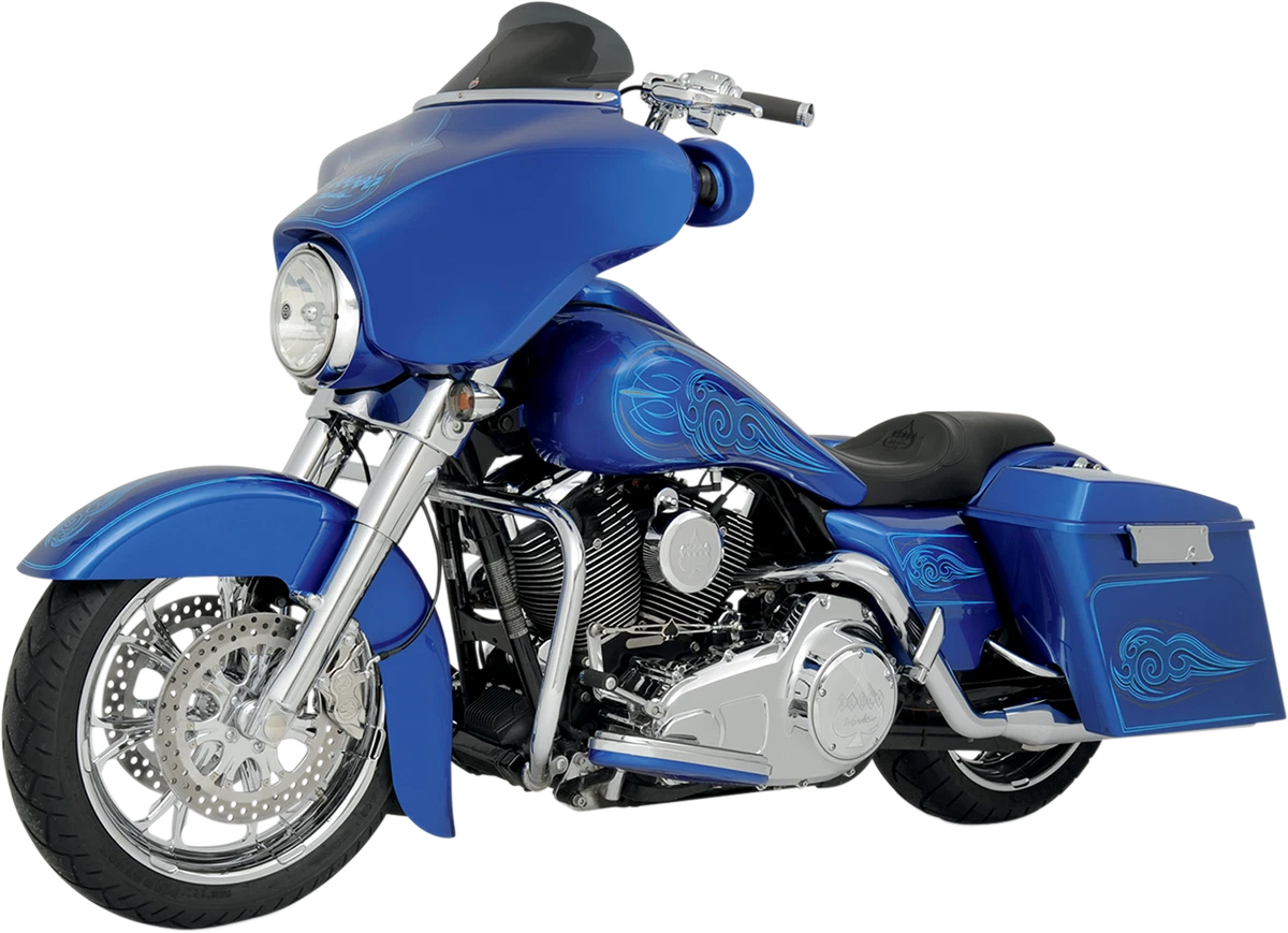 Klock Werks 6.5" Dark Smoke Flare Windshield for Harley FLHT FLHX (1996–2013)