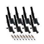 Set of 8 Ignition Coils & Platinum Spark Plugs for Ford F-150 5.4L (2004–2010) DG511