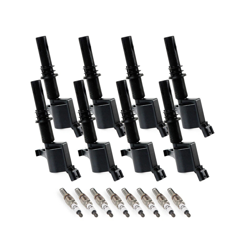 Set of 8 Ignition Coils & Platinum Spark Plugs for Ford F-150 5.4L (2004–2010) DG511