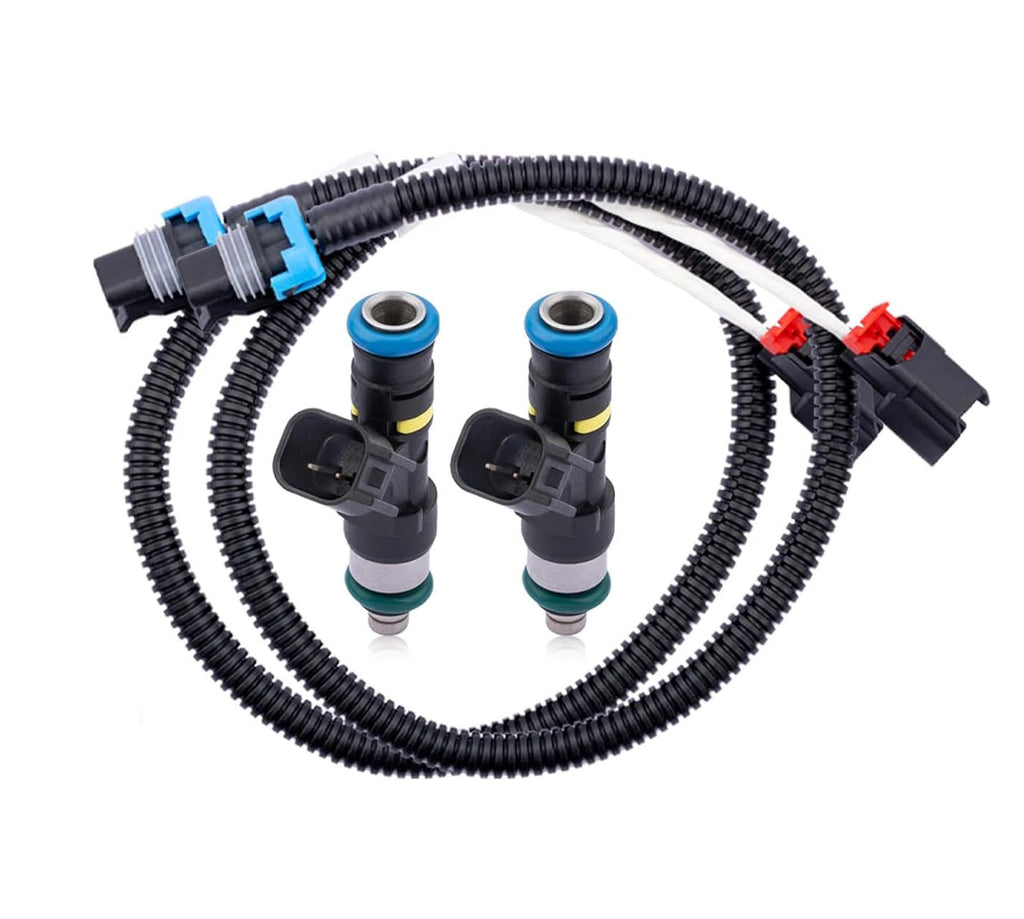 2x Fuel Injectors w/ Harness for Polaris Ranger 800 XP 800 Crew (2011–2014)