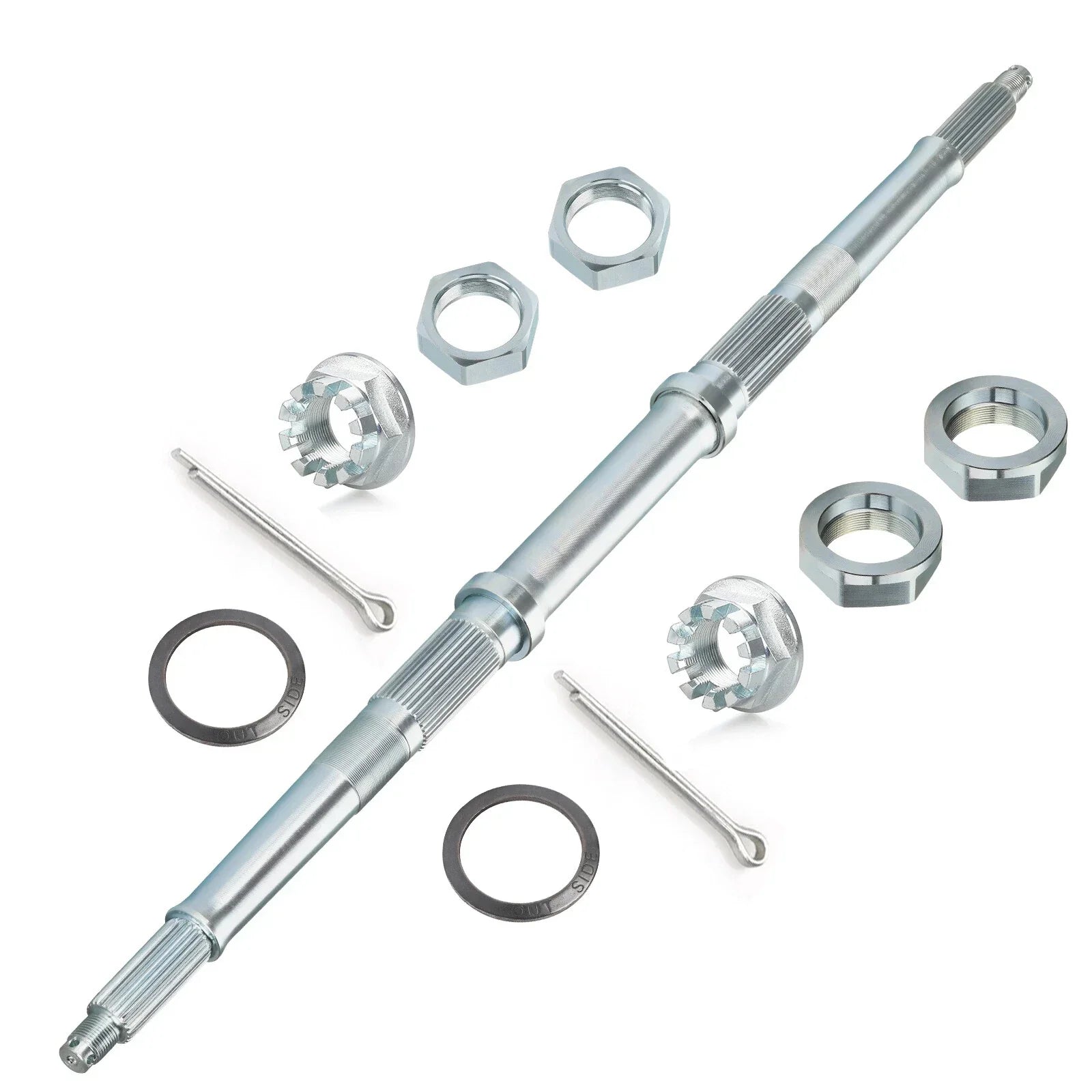 Rear Axle Shaft w/ Nut Pin Kit for Honda FourTrax 300 TRX300/TRX300FW (1993–2000)