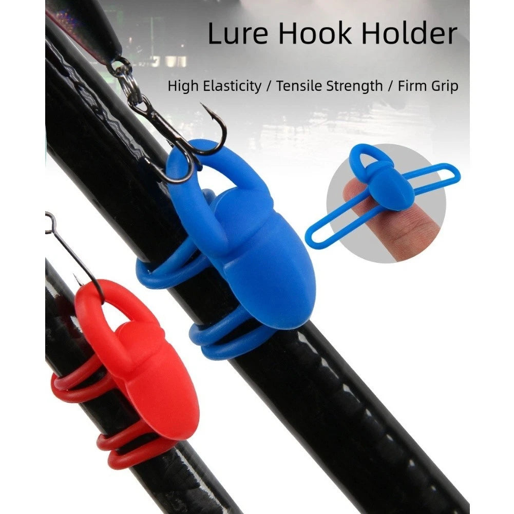 5PCS Silicone Fishing Hook Holders for Organizing Rod Lures