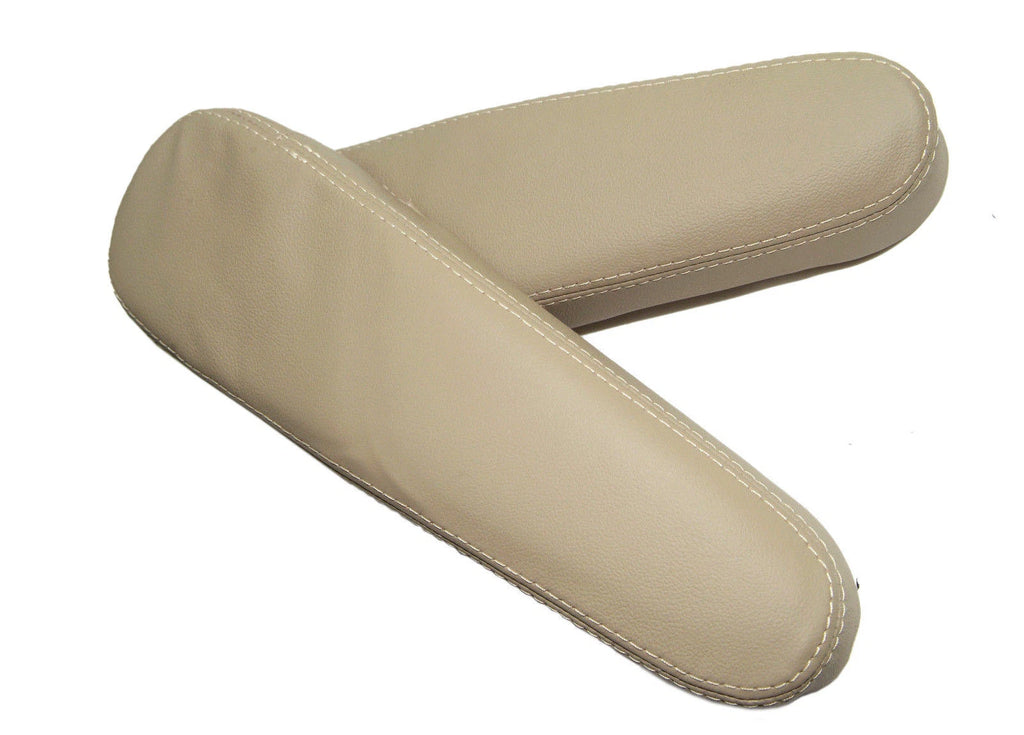 Seat Armrest Cover Skin for Honda CR-V (2007–2009) Beige Tan PVC Leather