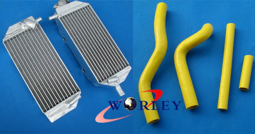 Aluminum Radiator + Blue Hose for Suzuki RM125 (2001-2008)