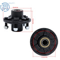 Set of 4 Trailer Hub Kit for 2000 lbs Spindle & Bearings (5 on 4.5")
