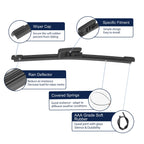 2X Rear Windshield Wiper Blade for Hyundai Veloster (2011–2018)