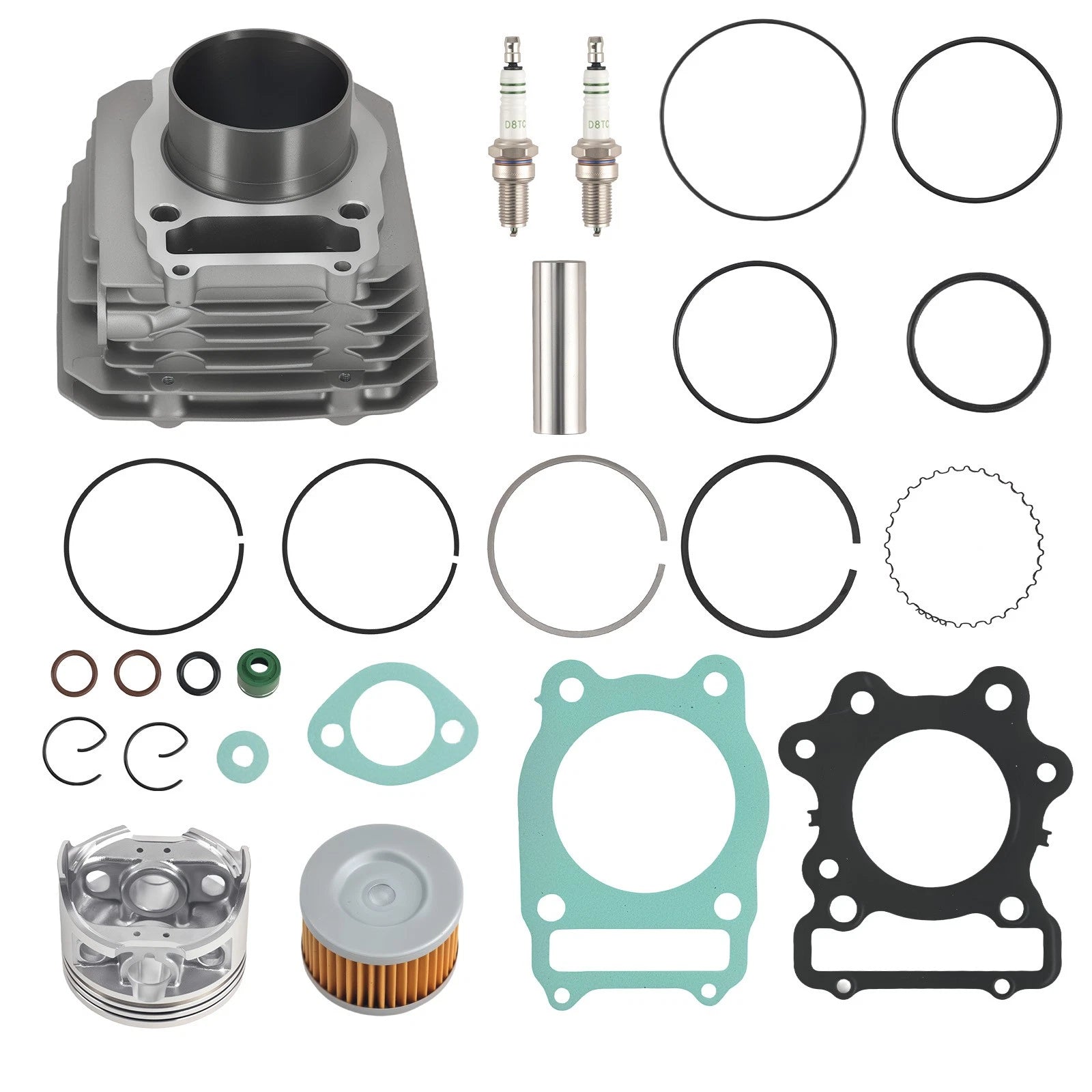 Top End Rebuild Set for Honda TRX300 Fourtrax 300 (1988–2000) with Gaskets