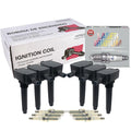 Set of 6 Ignition Coils & 6 NGK Laser Iridium Spark Plugs for V6 (2000–2023)