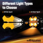 Amber Lens Cover for maXpeedingrods 3.5inch Square LED Driving Lights (2015–2023)