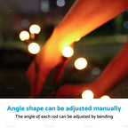 Set of 4 Solar Firefly LED Lights for Outdoor Garden Decor