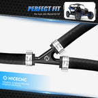 Y Fitting Connector Adapter with Clamps for Can-Am Renegade 1000R 800R 570 500