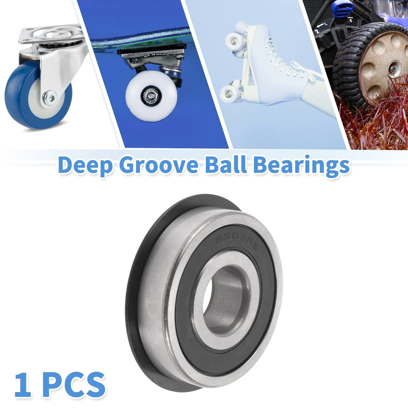 6303NR2RS Deep Groove Ball Bearing for Scooter Skateboard Wheel (17x47x14mm)