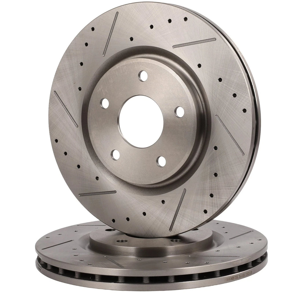 Front Brake Disc Rotors Vented for Volkswagen Routan, Dodge Journey (2012–2013)