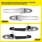 Set of 2 Exterior Door Handles for Saturn Sky (2007-2010) Chrome