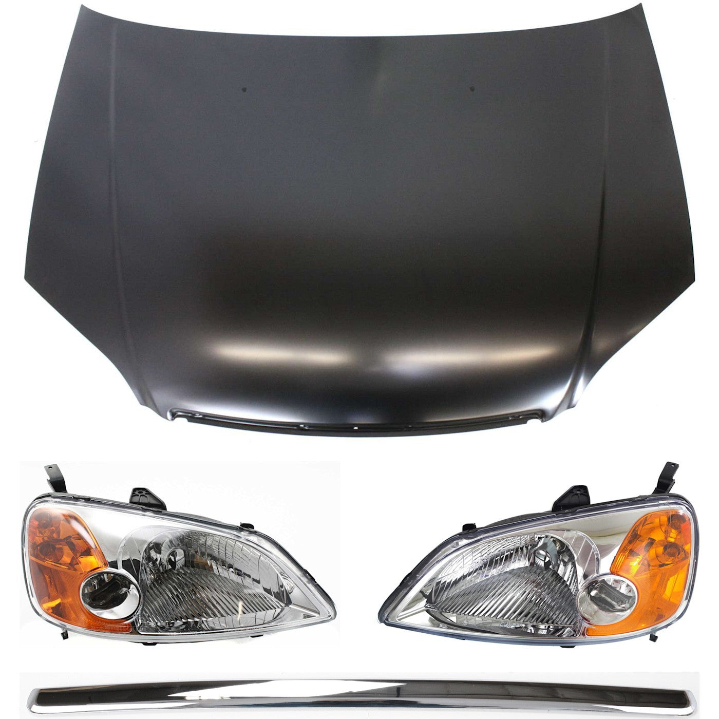 Headlight Kit for Honda Civic (2001–2003) 4pc