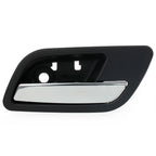 Black and Chrome Interior Rear Right Door Handle for Chevy GMC